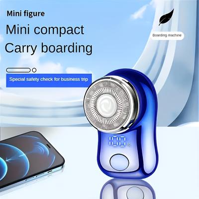 TEMU Rechargeable Mini Electric Shaver, Upgraded Men's Capsule , Portable Pocket Type For Homes, Cars, Travel, And Gifts Image