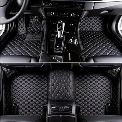 TEMU Stawgrny Floor Mats For 2016-2024 For (lhd), 5-seat Car, Non-slip, Durable Mat - Black With Diamond Quilted Design, Floor Protection | Diamond Quilted Pattern | Durable Floor Mat, Floor Mat Image