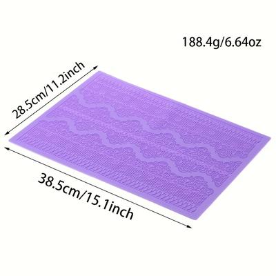 TEMU Silicone Printing Mat With Lace Pattern For Baking Mold Fondant Image