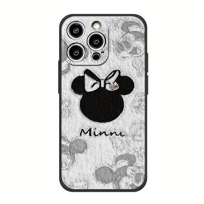 TEMU 1pc (official Authorization) Mouse Cartoon Phone Case, Tpu Material Full Coverage, For Iphone16/15/14/13/12/11pro Max/pro/plus/mini/x/xr/ Cell Phone Protective Cover, Anti-drop Touch Image
