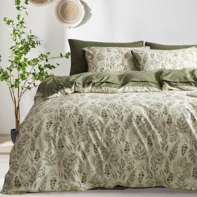 TEMU Bedding Set Colorful Flowers Leaves Plants Bedding Floral Girls Bedding Sets 100% Microfiber Duvet Cover With Zipper And Pillowcase 80x80cm Image