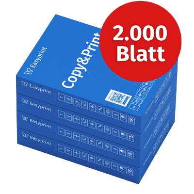TEMU New! Easyprint Printer Paper Copier Paper 2000 Sheets 4 X 500 A4 White Cie 160 Environmental Certificate Image