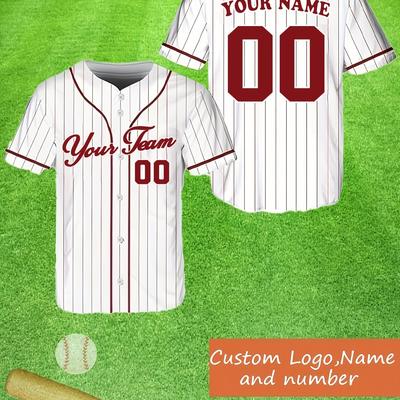 TEMU Custom Team For Baseball Jerseys, Personalized Baseball Shirt Designs, For Baseball Fans And Enthusiasts. Image