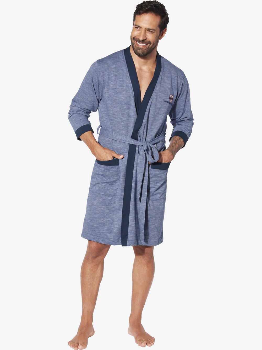 Jan Vanderstorm Morgenmantel Herren blau, 5XL Image