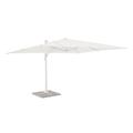 Ombrellone a braccio da giardino in alluminio 3x4 bianco