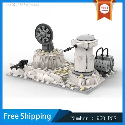 Festung Militär Basis Waffe Modell MOC Bausteine DIY Ziegel Kreative Montage Spielzeug Film Image