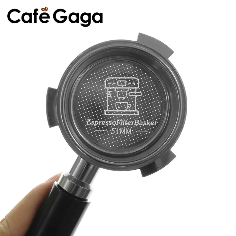 51mm Kaffee Boden Siebträger Nackt Für Delonghi Dedica EC680 EC685 Filter Korb Espresso Maschine Zubehör Barista Werkzeug Image