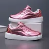 Neue Design Mode Schuhe für Frauen Glitter Leder Niedrigen frauen Flache Schuhe Große Größe 44, Casual Schuhe Frauen Schuhe zapatos Mujer