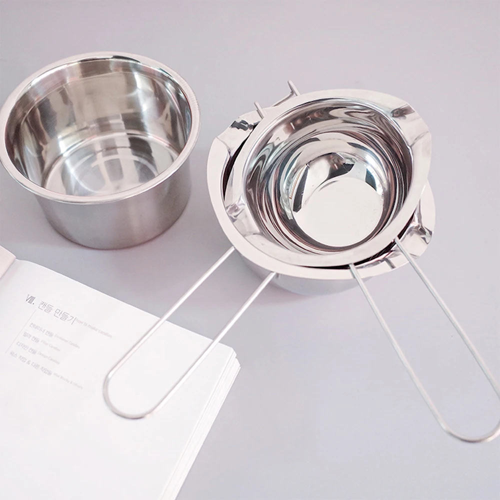 400/600 ml Kerzenwachsschmelzkesseltopf mit hitzebeständigem Griff zum Schmelzen von Schokolade, Süßigkeiten und Kerzenherstellungszubehör Image