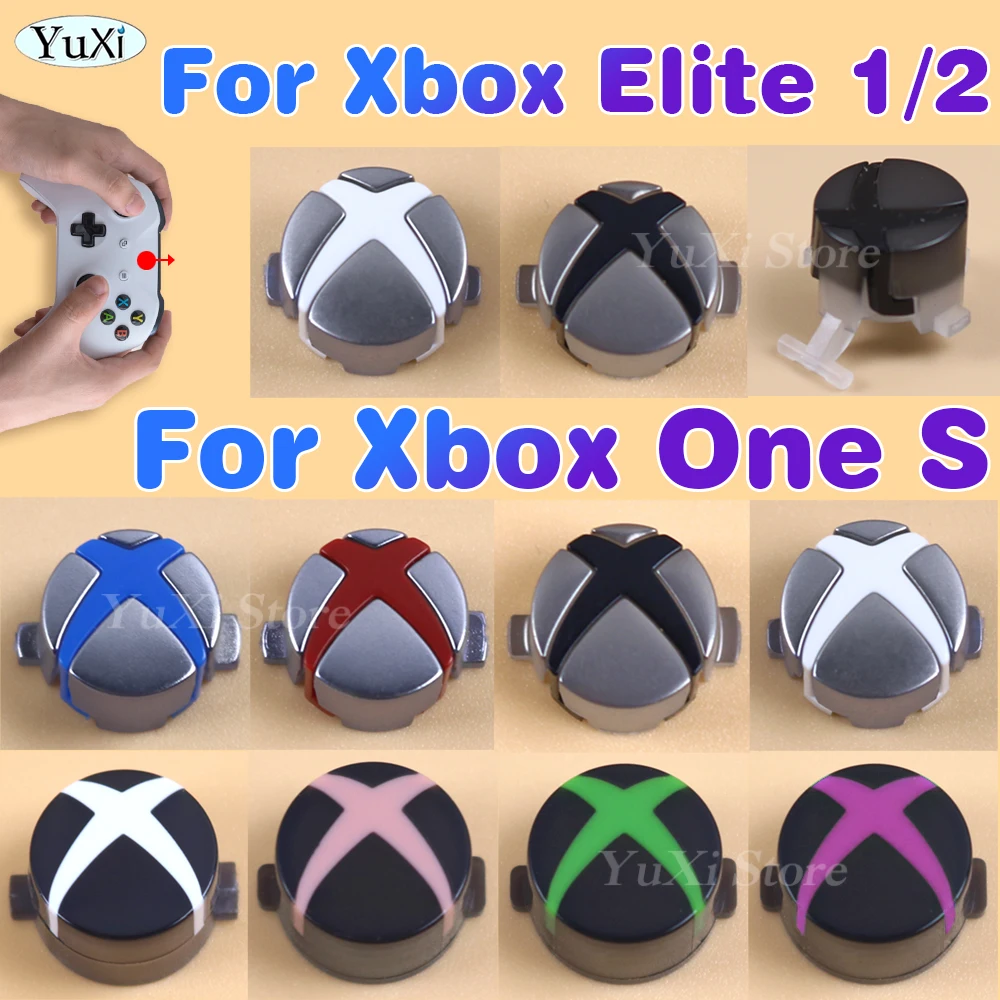 1Pc For Xbox One Series X S Home Button Cap Start Return Back Power Guide Logo Key Switch Light For Xbox Elite 1 2 Game Control