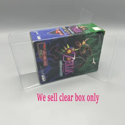 Transparente klare Box für n64 Legende von Zelda - Majora Maske Jpan Pet Protector Collection Image
