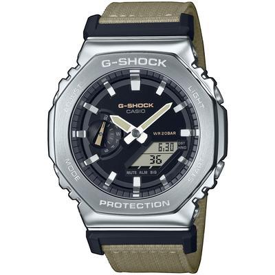 Chronograph CASIO G-SHOCK, braun (beige), Armbanduhren, Herren, Quarzuhr,Armbanduhr,Herrenuhr,digital, bis 20 bar wasserd.Resinarmband Image