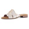 Pantolette GABOR "RHODOS", Damen, Gr. 40, gold (goldfarben), Ziegenleder, metallic, klassisch, Schuhe, Blockabsatz, Sommerschuh, Komfortschuh in Bequemweite G (= weit), Topseller