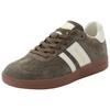 Sneaker PANTOFOLA D´ORO "BALLARE", Gr. 42, olive, gelb, Leder, sportlich, Schuhe