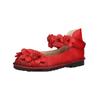 Riemchenballerina LAURA VITA "LAURA VITA Ballerinas Leder", Damen, Gr. 38, rot, Leder, casual, Schuhe