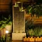 3-Tiered Water Fountain Outdoor Garden - 49.61" H Modern Water Fountain and Waterfull Indoor Outdoor