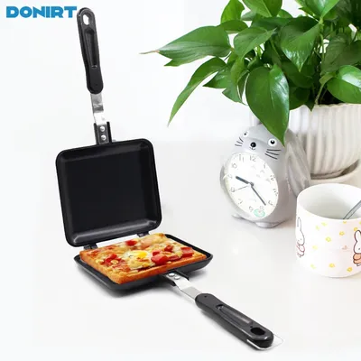 Gas Non-Stick Sandwich Maker Iron Bread Toast Breakfast Machine Waffle Pancake Baking Barbecue Oven