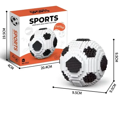 Creative Football Basketball Building Block Toys Children's Modular Sports Ball Kit Exciting