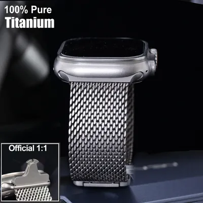 Titanium Band for Original Apple Watch Milanese Business Watch Strap for iWatch Ultra Series 10 SE