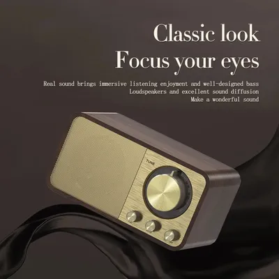 Nostalgic Bluetooth Speaker Bluetooth Sound Retro Classic Speaker Retro Radio Wireless Bluetooth 5.0