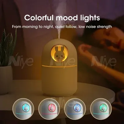 300ml USB Mini Air Humidifier Aroma Essential Oil Diffuser Desktop Humidifier Aromatherapy Mist