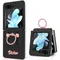 Vietao-Z Flip 5 Case with Ring Holder Stand, Leather Mobile Phone Cover Compatitable With Samsung Z