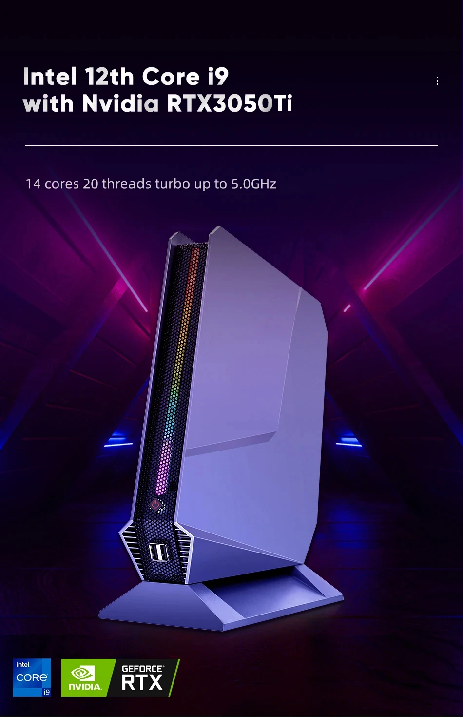 Ordinateur de jeu dédié, Intel Core i9, 13900H, 12900H, i7, 13700H, Nvidia RTX 4060, 8G, Windows 11, Gaminig Mini PC, 3x4K, WiFi 6, RTX4050