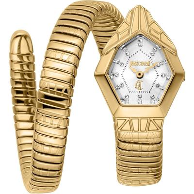 Roberto Cavalli Damenuhr Edelstahl gelbgold Damen Image