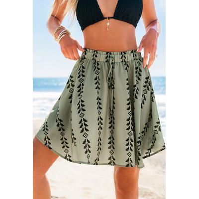 Green Light Boho Cover-Up Sarong