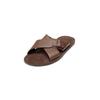 Sandale MARC O'POLO "aus edlem Rindleder", Herren, Gr. 42, braun (schwarz braun), Obermaterial: 100% Leder (Rind), unifarben, Schuhe
