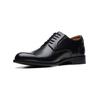 Schnürschuh CLARKS "Clarks Businessschuhe Leder", Herren, Gr. 42, schwarz, Leder, elegant, Schuhe