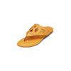 Sandale MARC O'POLO "aus edlem Kalbleder", Damen, Gr. 36, gelb (golden gelb), Obermaterial: 100% Leder (Rind), unifarben, Schuhe