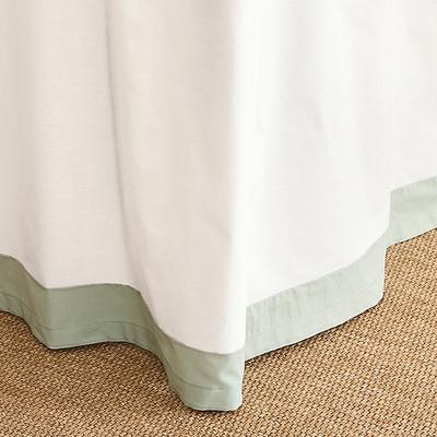 Hannah 5-Paneled Dorm Bedskirt - Spa - Ballard Designs