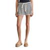 Shorts MARC O'POLO "aus softem Baumwolle-Mix", Damen, Gr. M, Normalgrößen, multi, muted blau, Obermaterial: 80% Baumwolle, 20% Polyester, gestreift, casual, regular fit kurz, Hosen