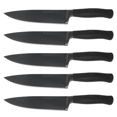5x Wusthof Performer 8" Chef's Knife, Black
