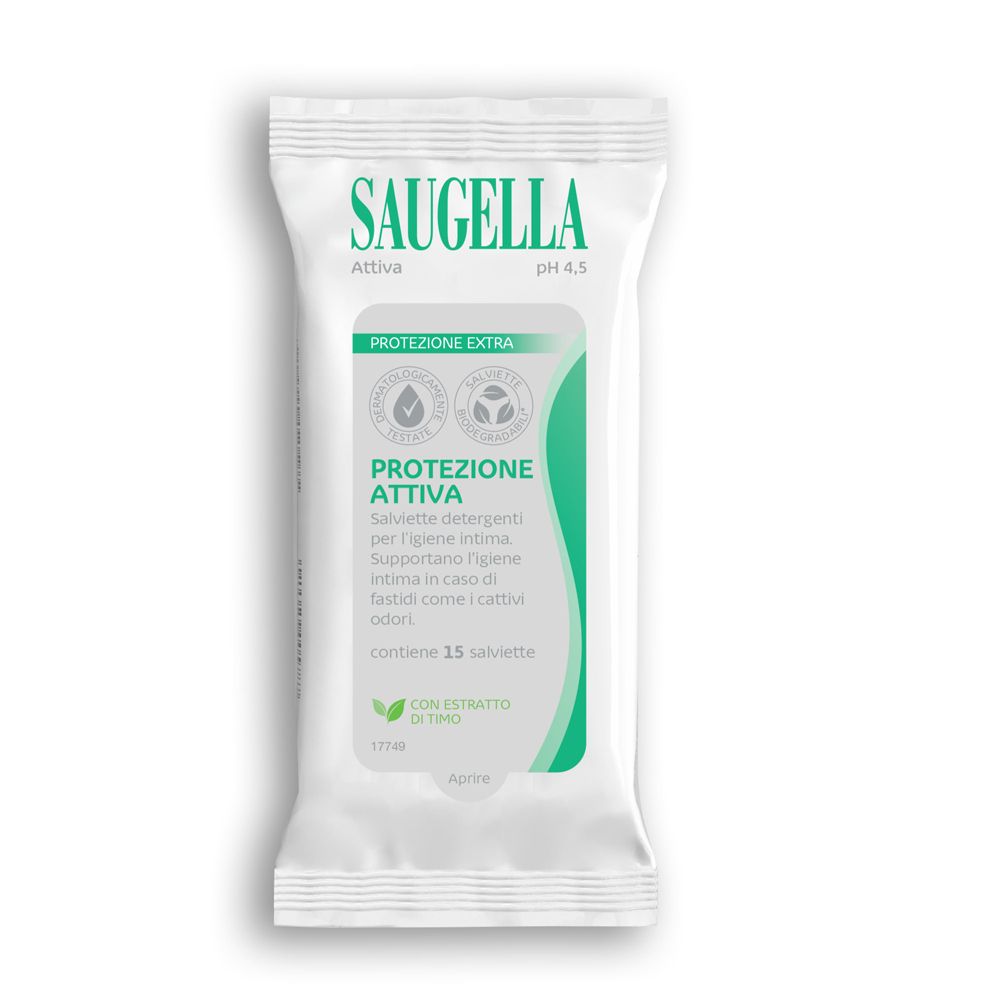 Saugella Attiva Salviettine 15 pz Salviette