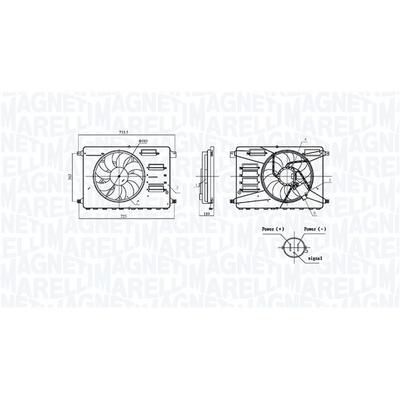 MAGNETI MARELLI Lüfter, Motorkühlung Ø385mm 385mm für FORD 1380881 1593900 1421961 069422899010 Image
