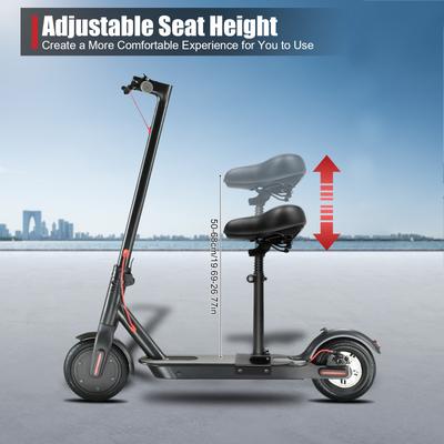 TEMU Adjustable Black Scooter Seat With Shock Absorption - Foldable, Height-adjustable 19.69-26.77in, Lightweight & (scooter Not Included) Image