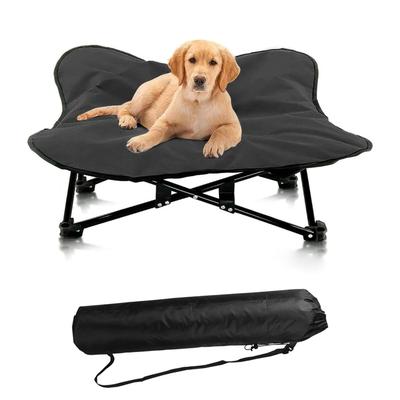 TEMU Portable Elevated Dog Bed: Suitable For Indoor/outdoor Travel & Camping - Folds For - Cover - Suitable For Large & Small Dogs - Nylon Material - Zipper Closure Image
