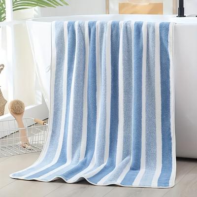 TEMU Fiber Super Soft High Absorbency Bath Towel Set Of 1/2, 68.58 X 137.16cm Lightweight Quick-dry Bath Towels For Body, Sports, Yoga, Spa, Fitness Image