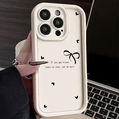 TEMU Love Bow For Iphone15 Case 15 Pro Max/15plus/15pro/14plus/14promax/14pro/iphone13 Pro Max/13pro/12pro/12promax/11promax/11pro/iphone11 Softshell Xs/xr/xs Max Image