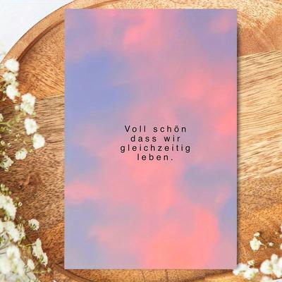 TEMU Fun German Birthday Card Spring Gift 1pc Funny German Birthday Card, Birthday Spring, Ideal Gift For Friend Brother Sister Son Daughter Husband Boyfriend Girlfriend Wife Image