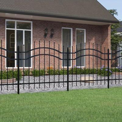 TEMU Fence With Spear Tips Black 140 Cm Steel Image