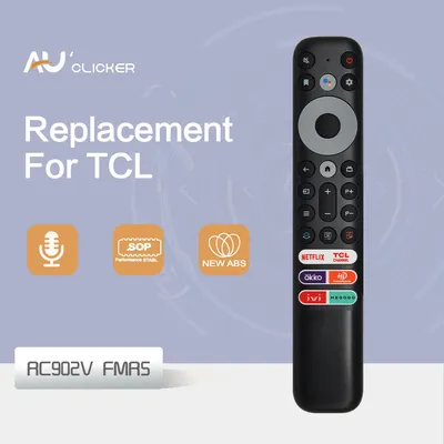 RC902V FMR5 Sprachfernbedienung Ersatz für TCL X925PRO 65X925 75H720 50P725G Smart TVS Image