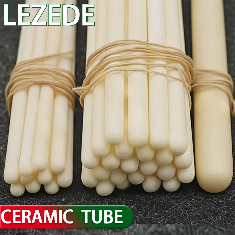 Geschlossene Keramikröhre, 99 % Aluminiumoxid-Thermoelement-Schutzhülle | Hochtemperatur 1600 ° C | Korundmantel mit geschlossenem Ende für Ofen/Labor Image