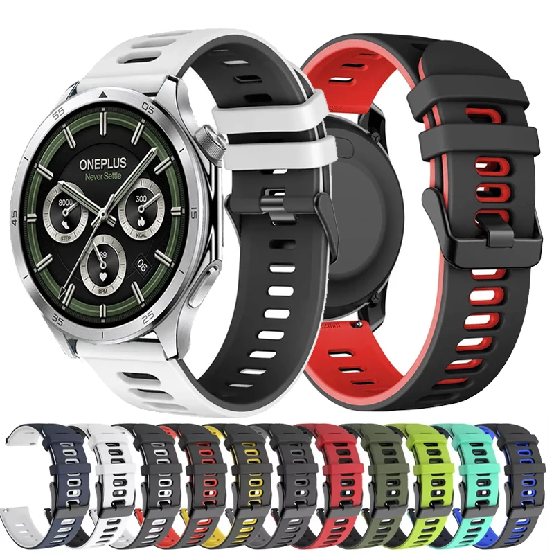 22 mm Sportarmband für OnePlus Watch 3 2 2R/OnePlus 46 mm Silikonband für OPPO Watch 4 Pro X X2/Realme Watch S 2 3 Pro Image