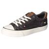 Sneaker MUSTANG SHOES, Damen, Gr. 38, grau (anthrazit), Textil, Lederimitat, sportlich, Schuhe, Freizeitschuh, Halbschuh, Schnürschuh, mit Gummikappe