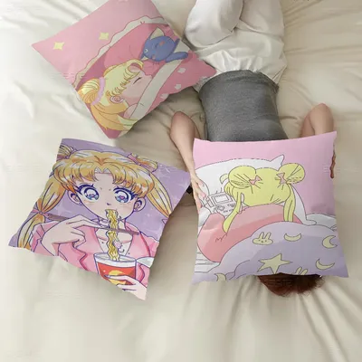 Anime Rolle Sailor Moon Kunst Kissen Geschenk Home Office Dekoration Schlafzimmer Sofa Auto Image