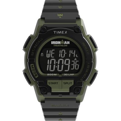 Digitaluhr TIMEX "C30", schwarz, khaki, Armbanduhren, Herren, Quarzuhr, Armbanduhr, Herrenuhr,Resinarmband,analog Image