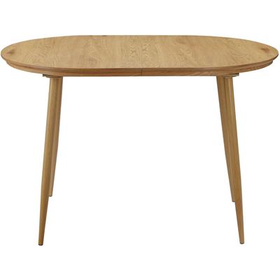 Esstisch HOME AFFAIRE "Belleville", braun (eiche, eichefarben, eichefarben), B:120cm H:76cm T:80cm, MDF, Metall, Tische, mit Anstecksplatte, ausziehbar 120-160 cm, Höhe 77 cm Image